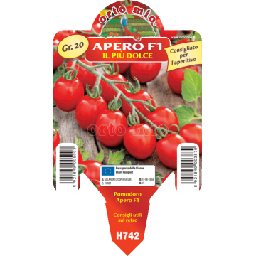 Pomodoro ciliegino dolcissimo - Apero F1 - 1 pianta vaso 10 - Orto Mio
